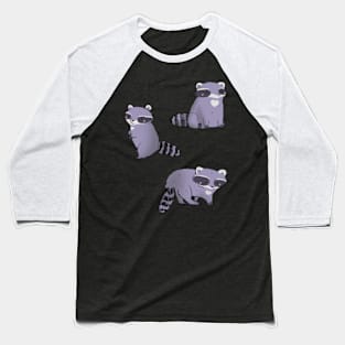 Cartoon raccoons Baseball T-Shirt